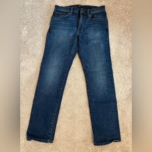 J. Crew Men's Dark Blue Straight Jeans